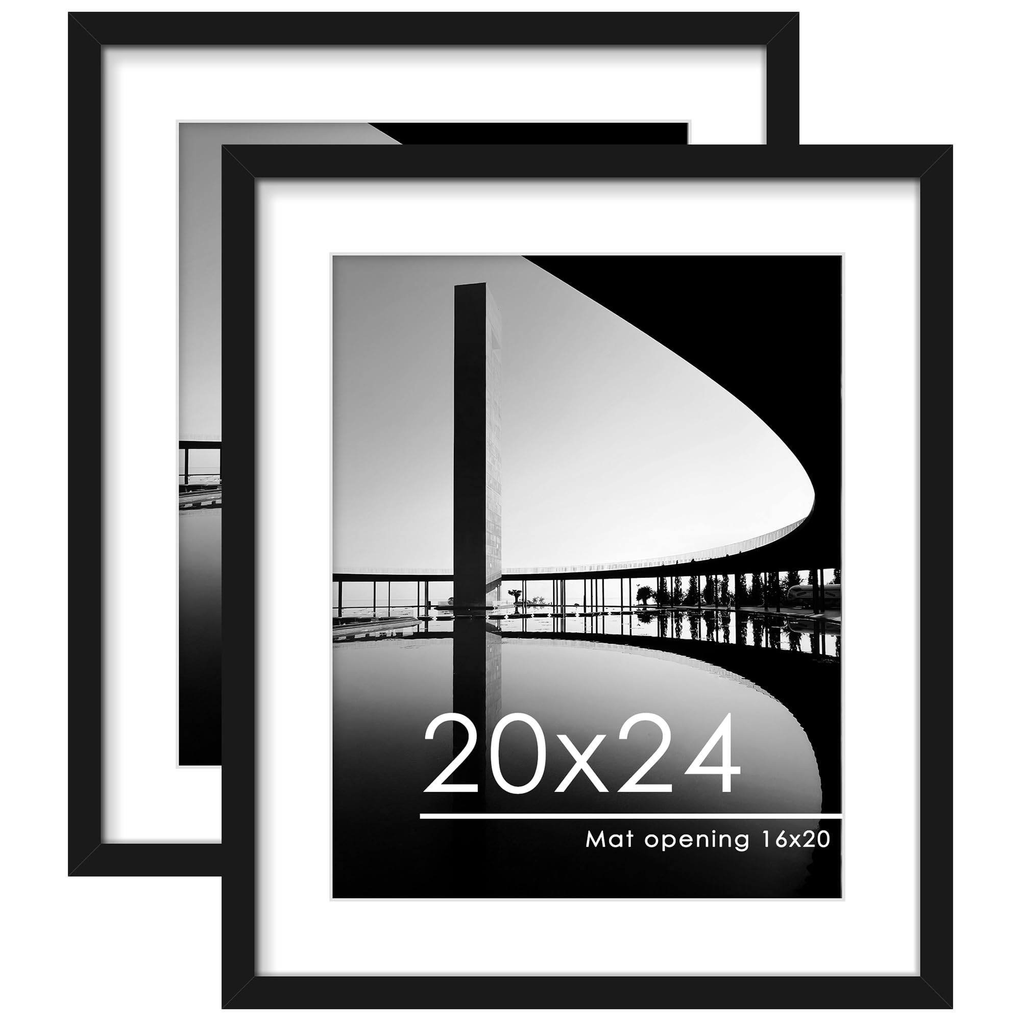 PEALSN 20x24 frame front view in black, ready for wall display.
