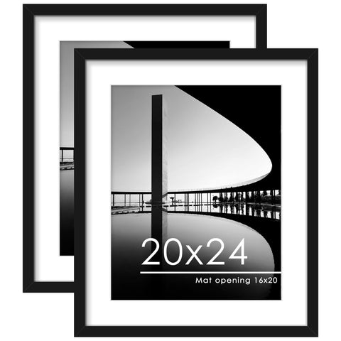 PEALSN 20x24 frame front view in black, ready for wall display.