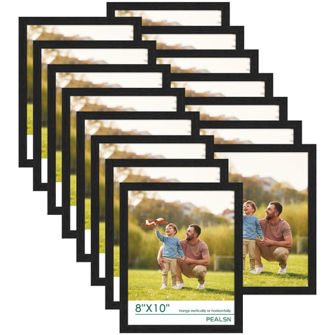 PEALSN 8x10 wall-gallery frame set for neat, cohesive photo displays.