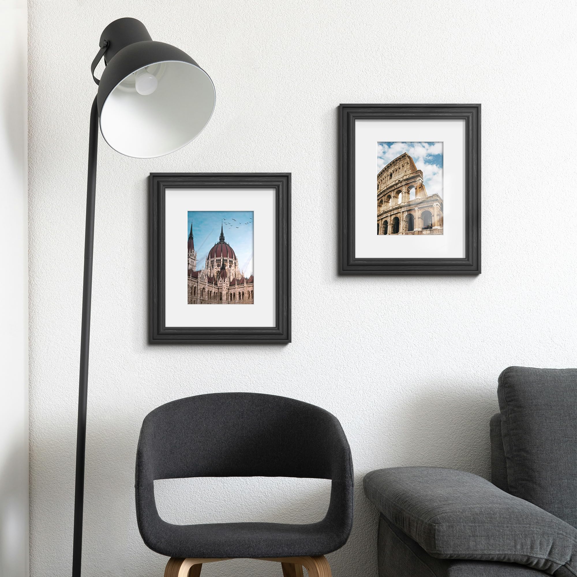 PEALSN 8x10 frame set six, mat-ready for 5x7 inserts