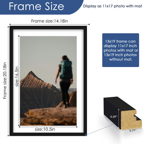 PEALSN black wooden frames deliver durable protection against dust and moisture.