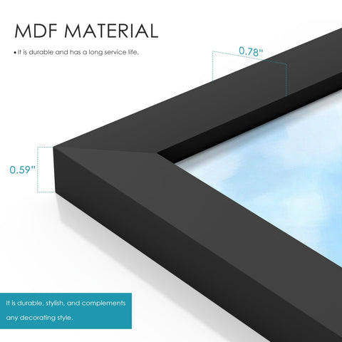 PEALSN durable frame material protects photos from dust and scratches.