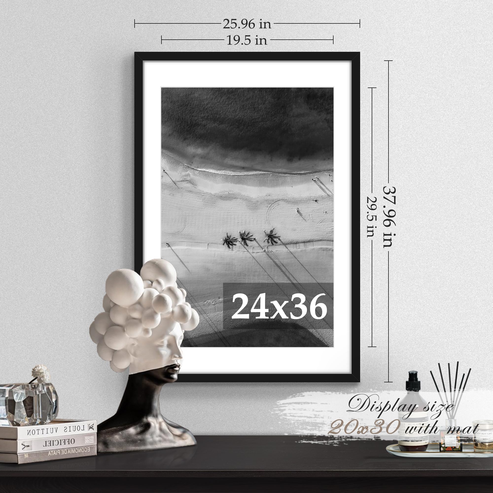PEALSN frame 20x27 without mat displays compact posters neatly