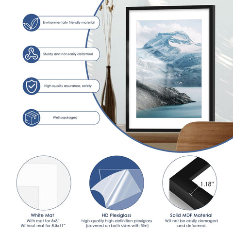 PEALSN frame mounted horizontally or vertically for galleries