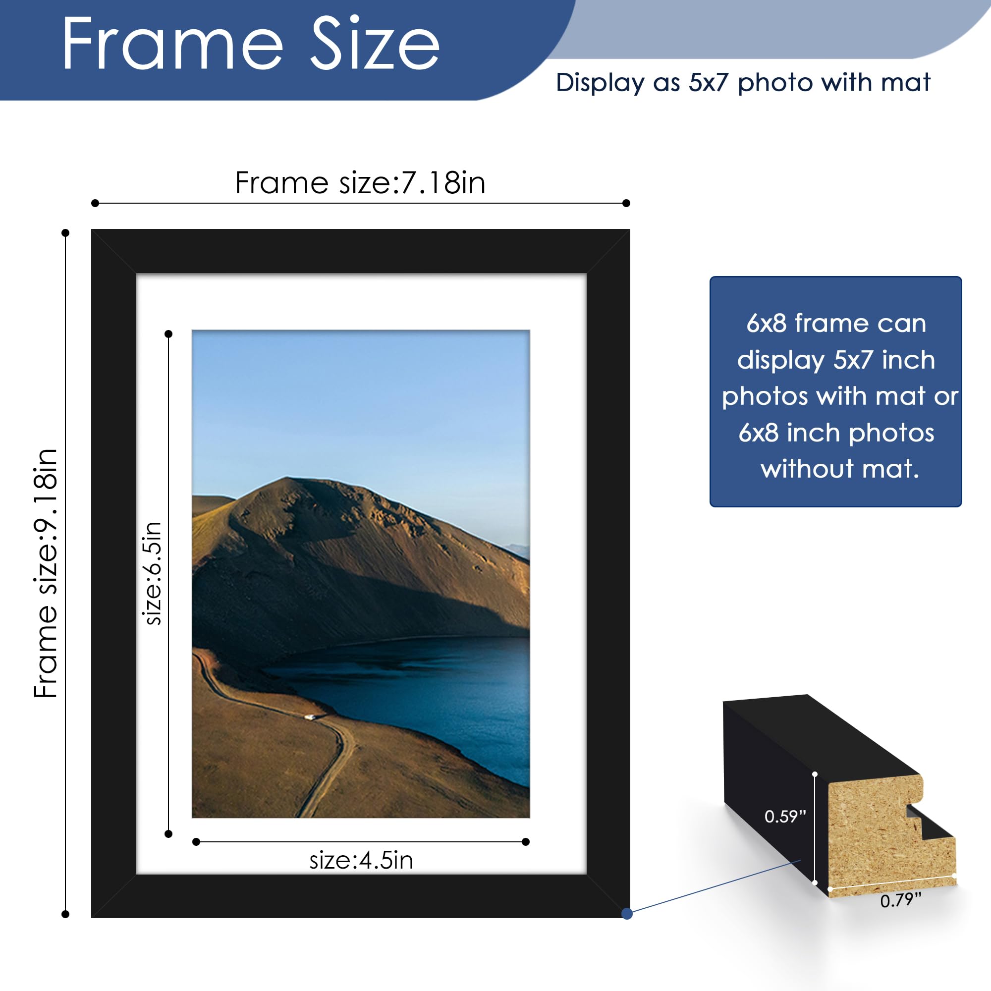 PEALSN wall brackets allow vertical or horizontal frame hanging
