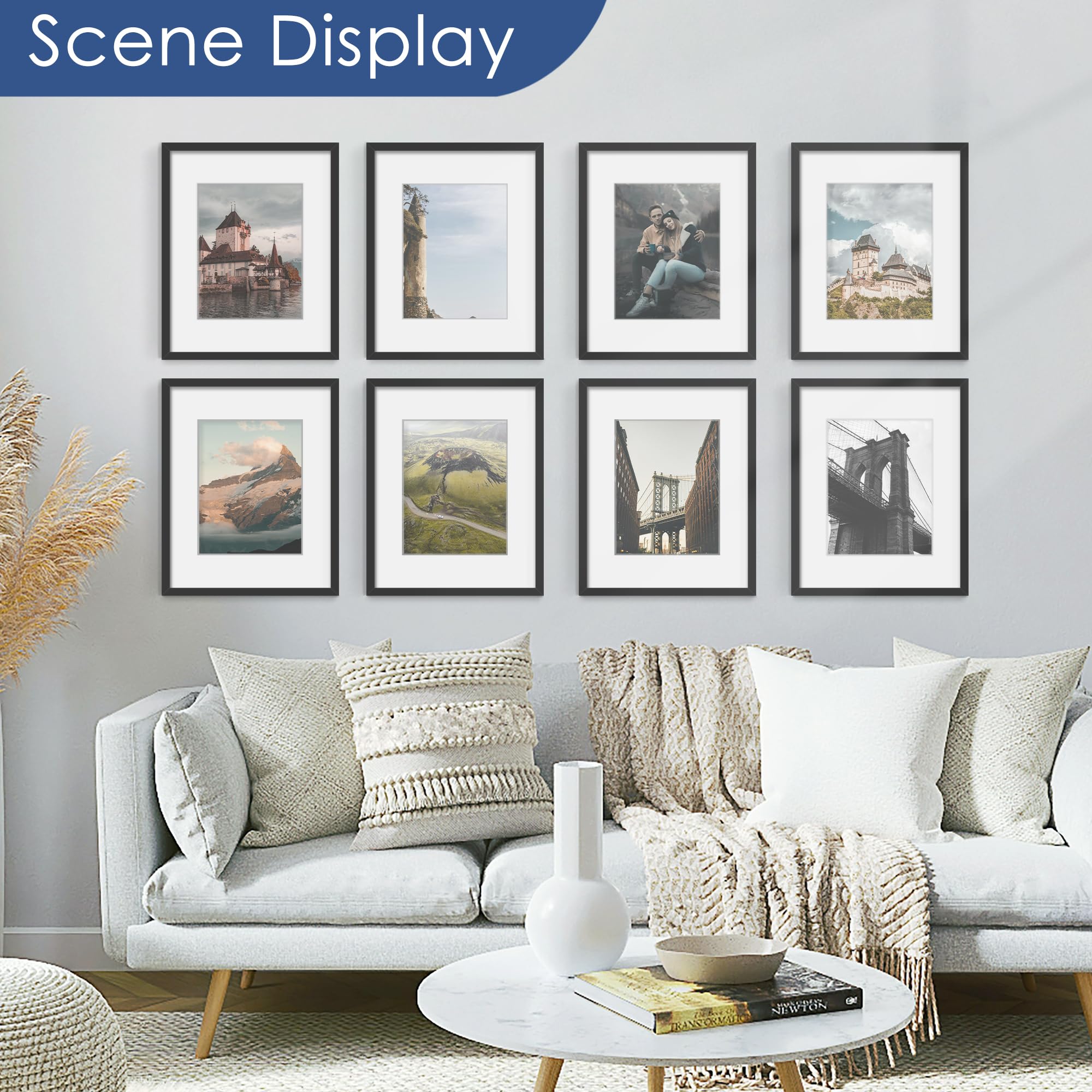 PEALSN wall-mount option shows vertical or horizontal arrangement for versatile display.