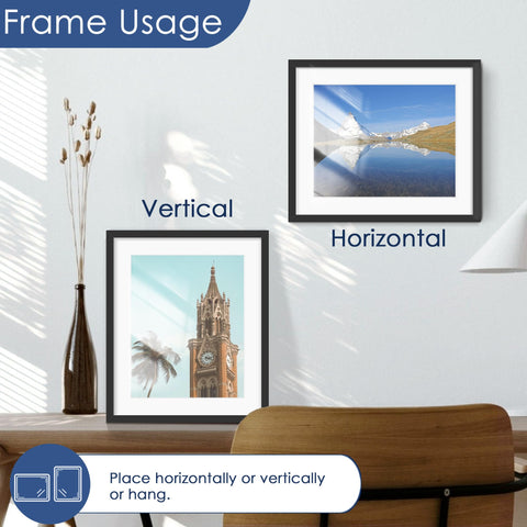 PEALSN wooden frame back with swivel tabs for easy photo swaps