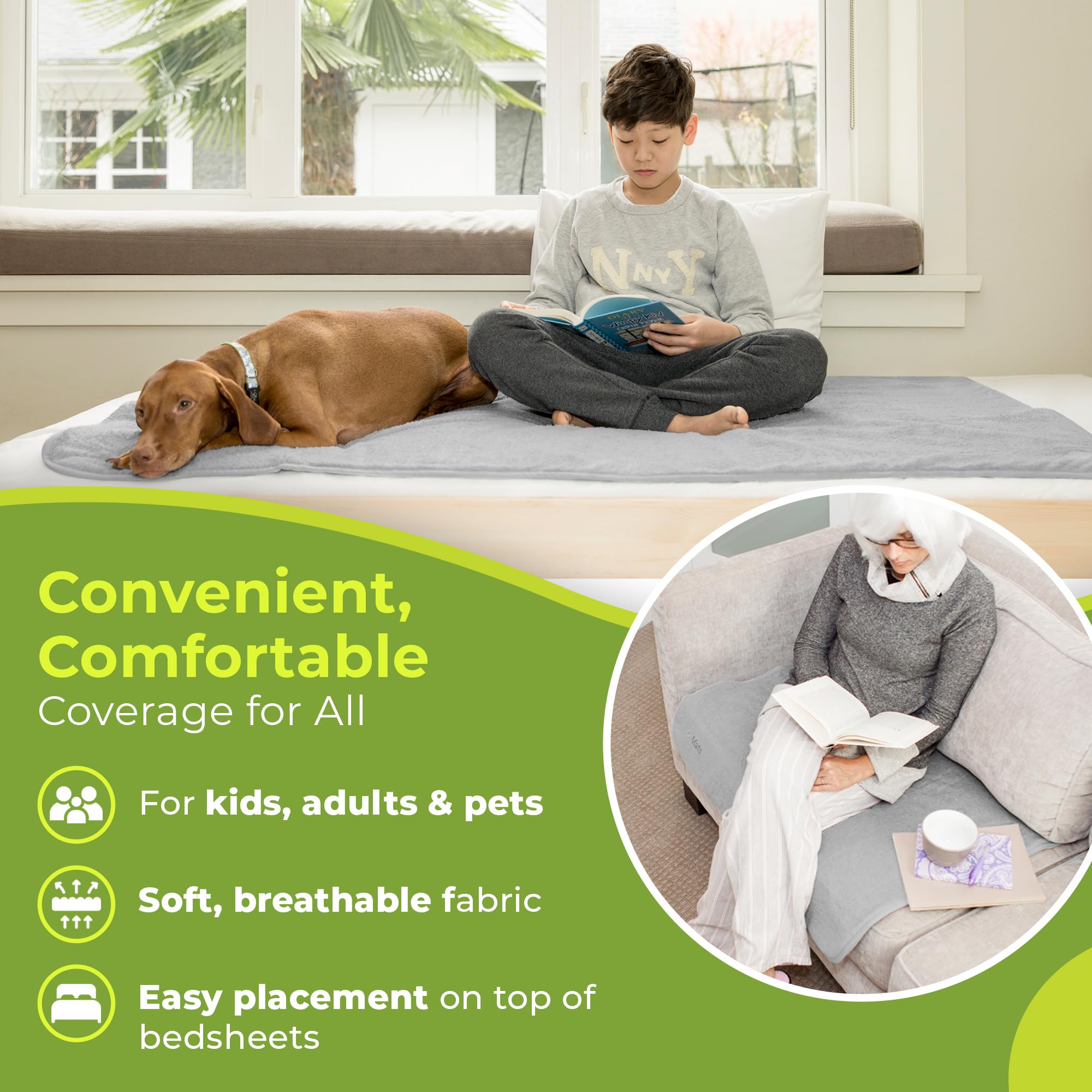 PeapodMats soft cotton top texture closeup emphasizes cozy sleeping surface.