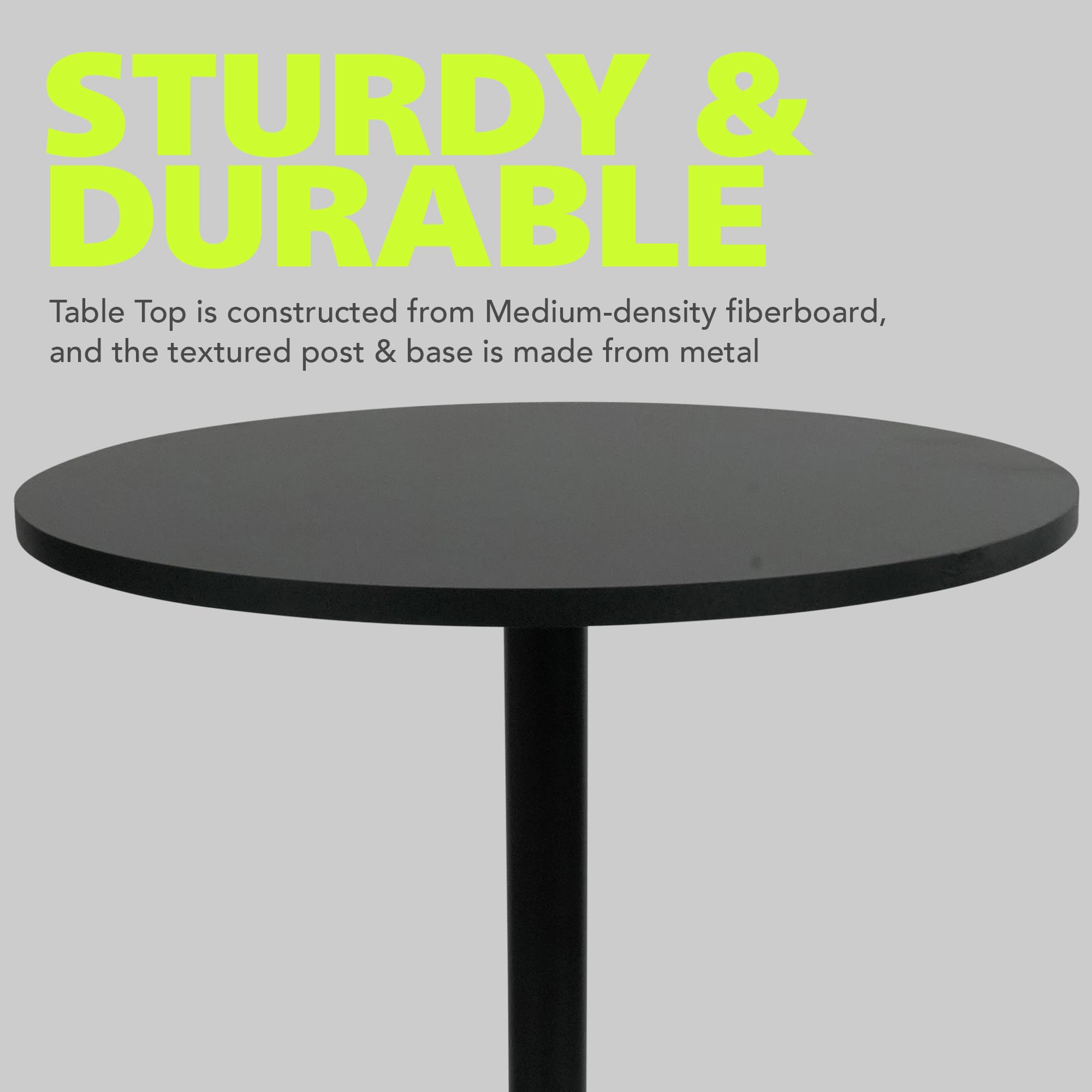 Perfect for cocktails or light dining in cozy home bars.