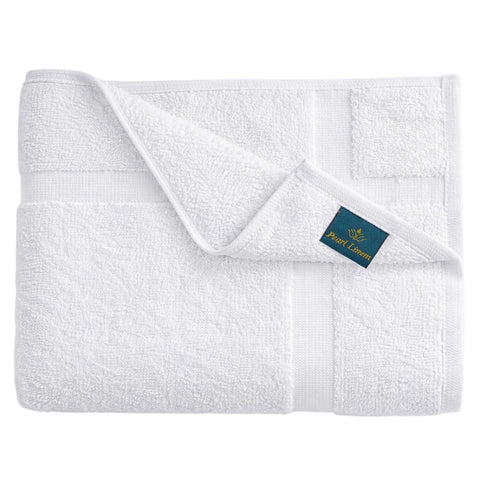 Pearl Linens close-up of soft 100% cotton bath mat texture