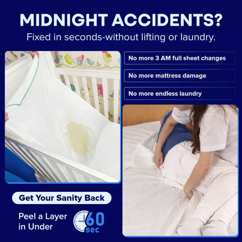 PEELAWAYS 360-degree elastic edge ensures secure, wrinkle-free fit