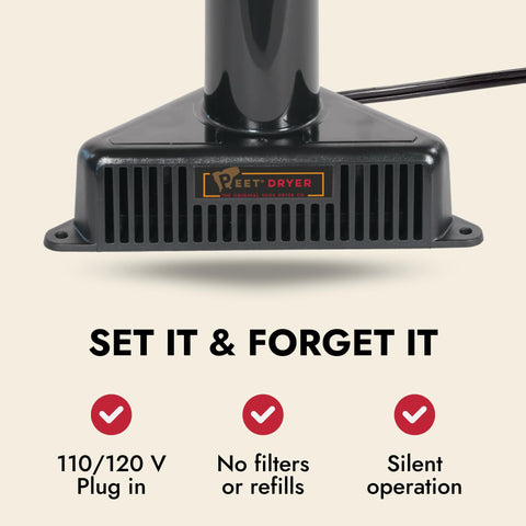 PEET dehumidifier rod operating with ultra-quiet performance