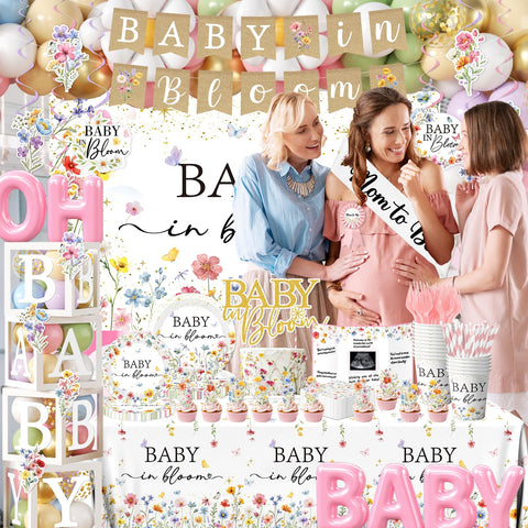 Peghoqu Baby in Bloom latex balloons in four colors keep celebration vibrant