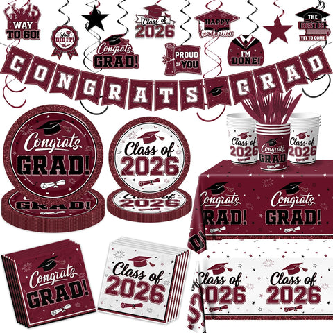 Peghoqu Congrats Grad banner for graduation decor