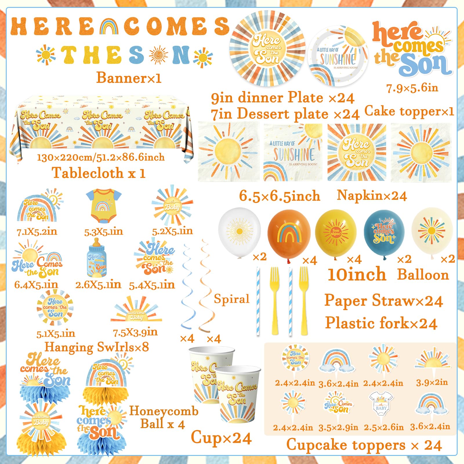 Peghoqu disposable plates 9in and 7in keep desserts organized