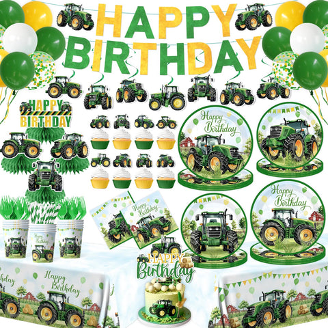Peghoqu tractor banner for a bright, farm-themed birthday backdrop