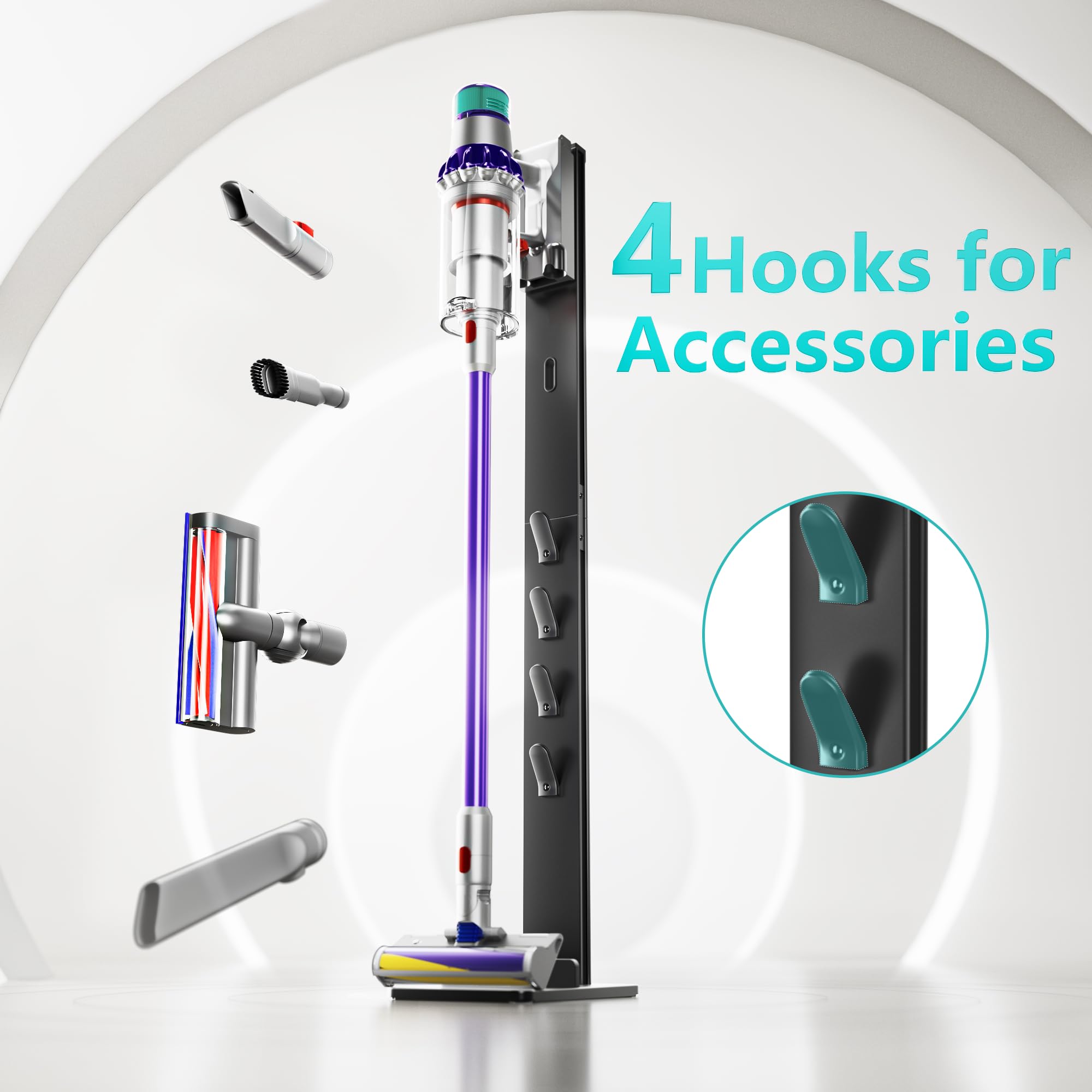 PEGZONE vacuum stand metal column provides sturdy support