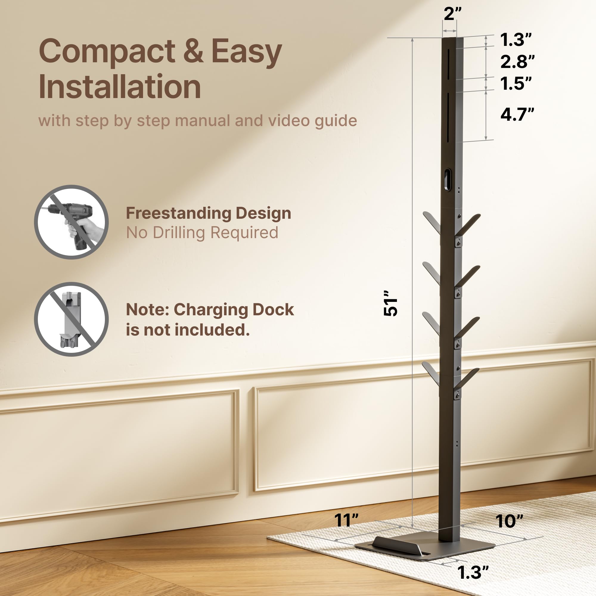 PEGZONE vacuum stand demonstrates drill-free assembly