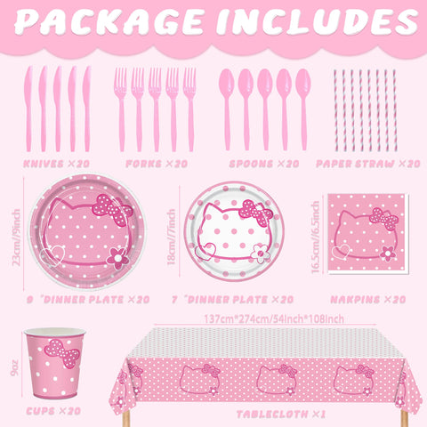 Peiking pink kitten cups for cold drinks and joyful toasts.
