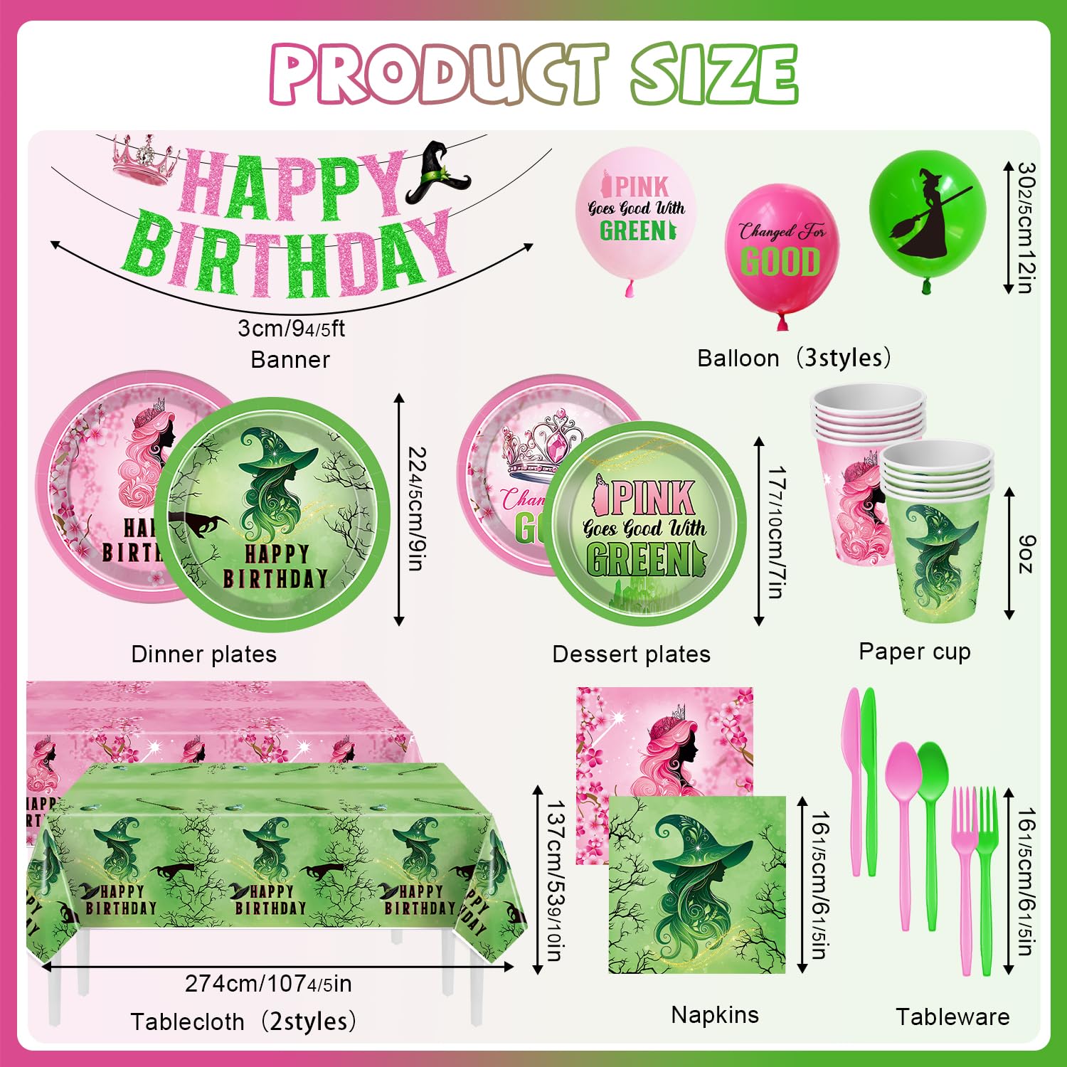 Pekeng pink-green birthday kit banner adds a festive focal point.