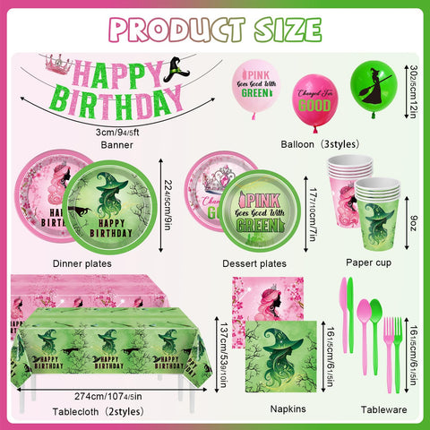 Pekeng pink-green birthday kit banner adds a festive focal point.