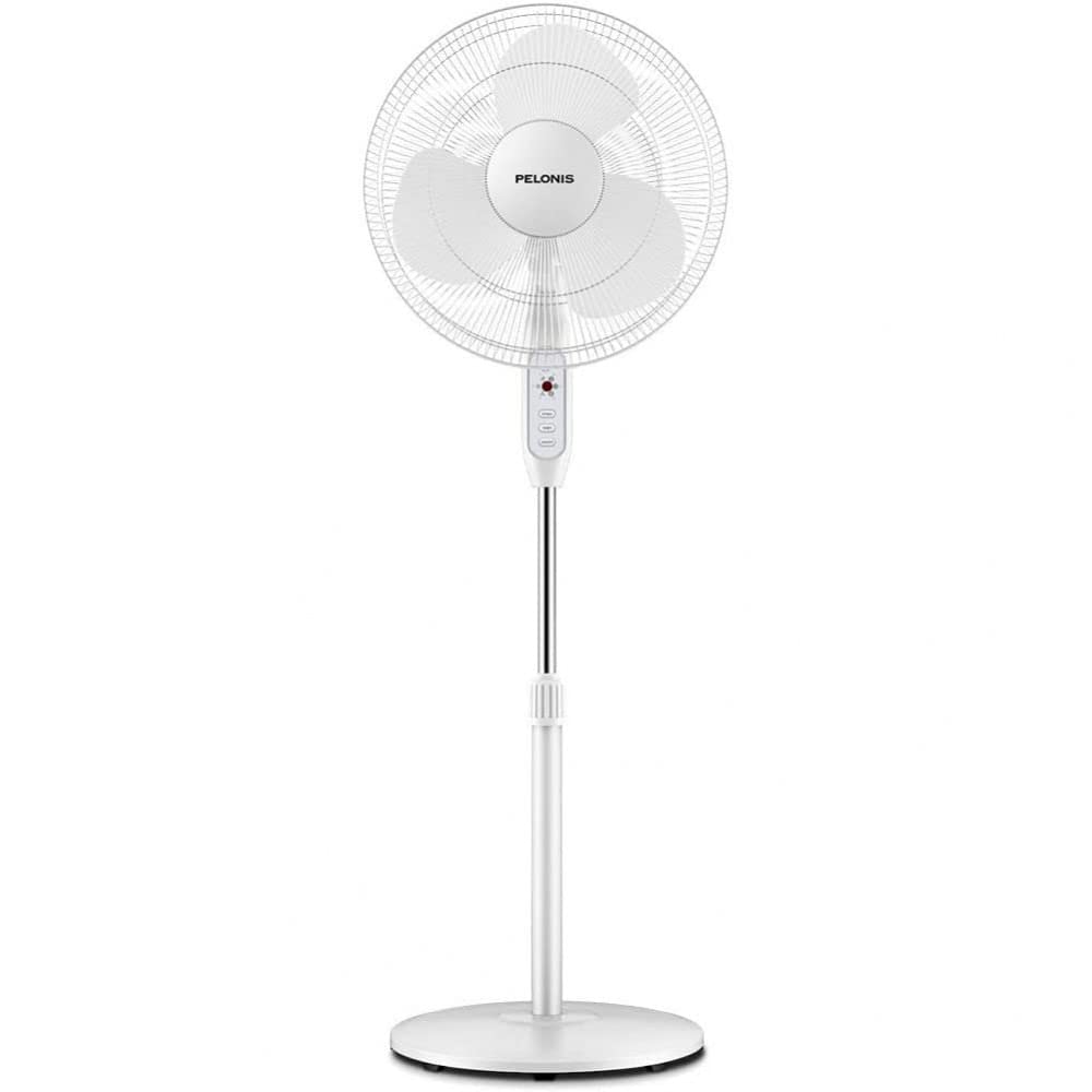 PELONIS 16-inch pedestal fan base provides stable airflow in any room