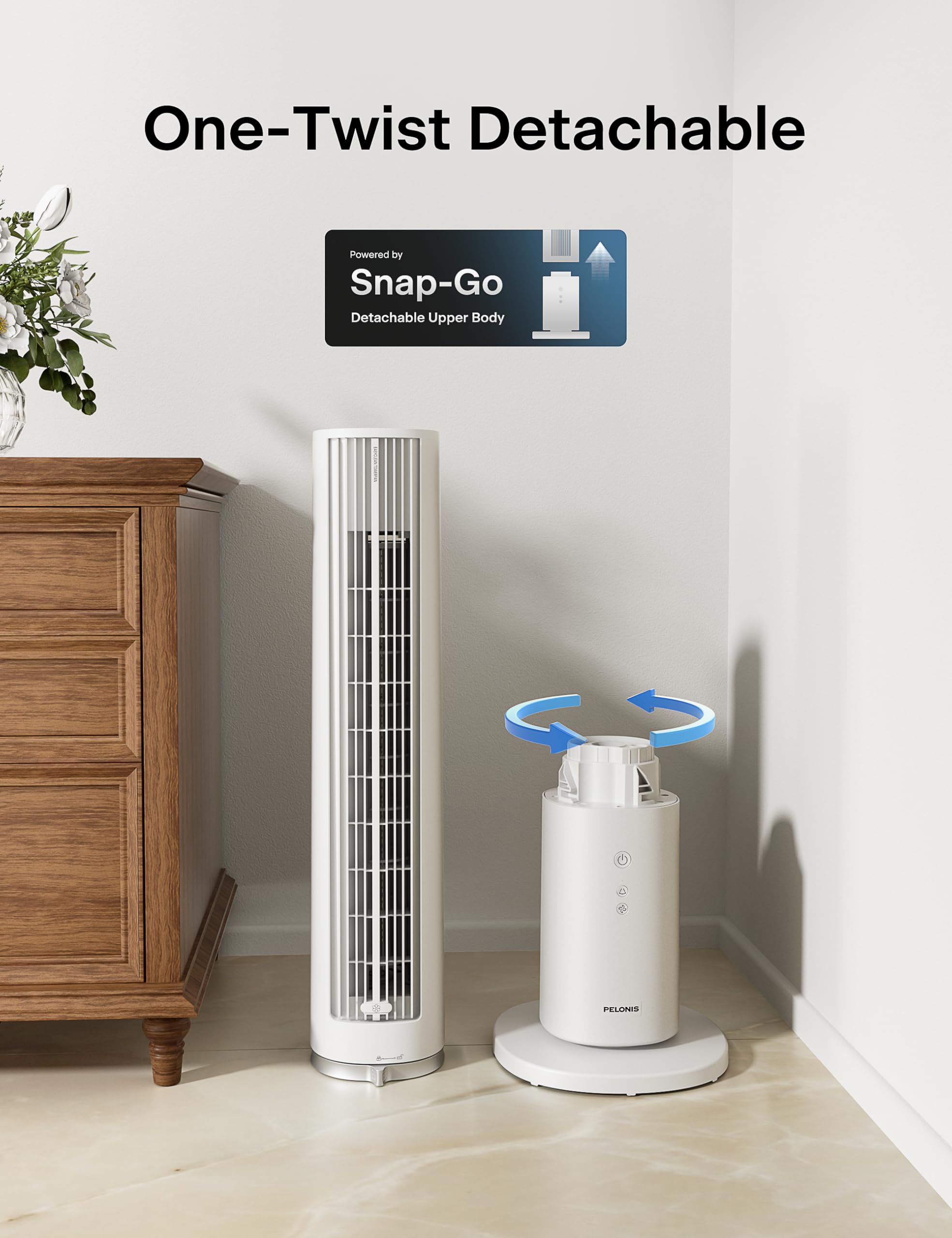Pelonis four speeds and two modes tailor comfort for sleep or normal use