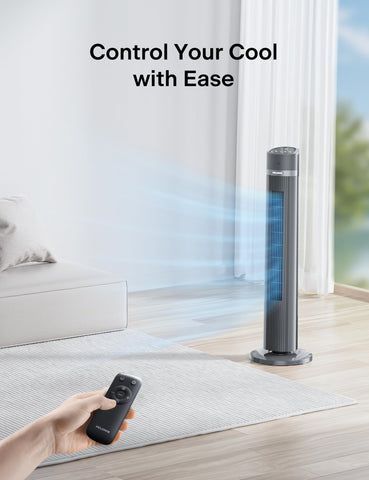 Pelonis 15-hour timer enabling hands-free, timed cooling