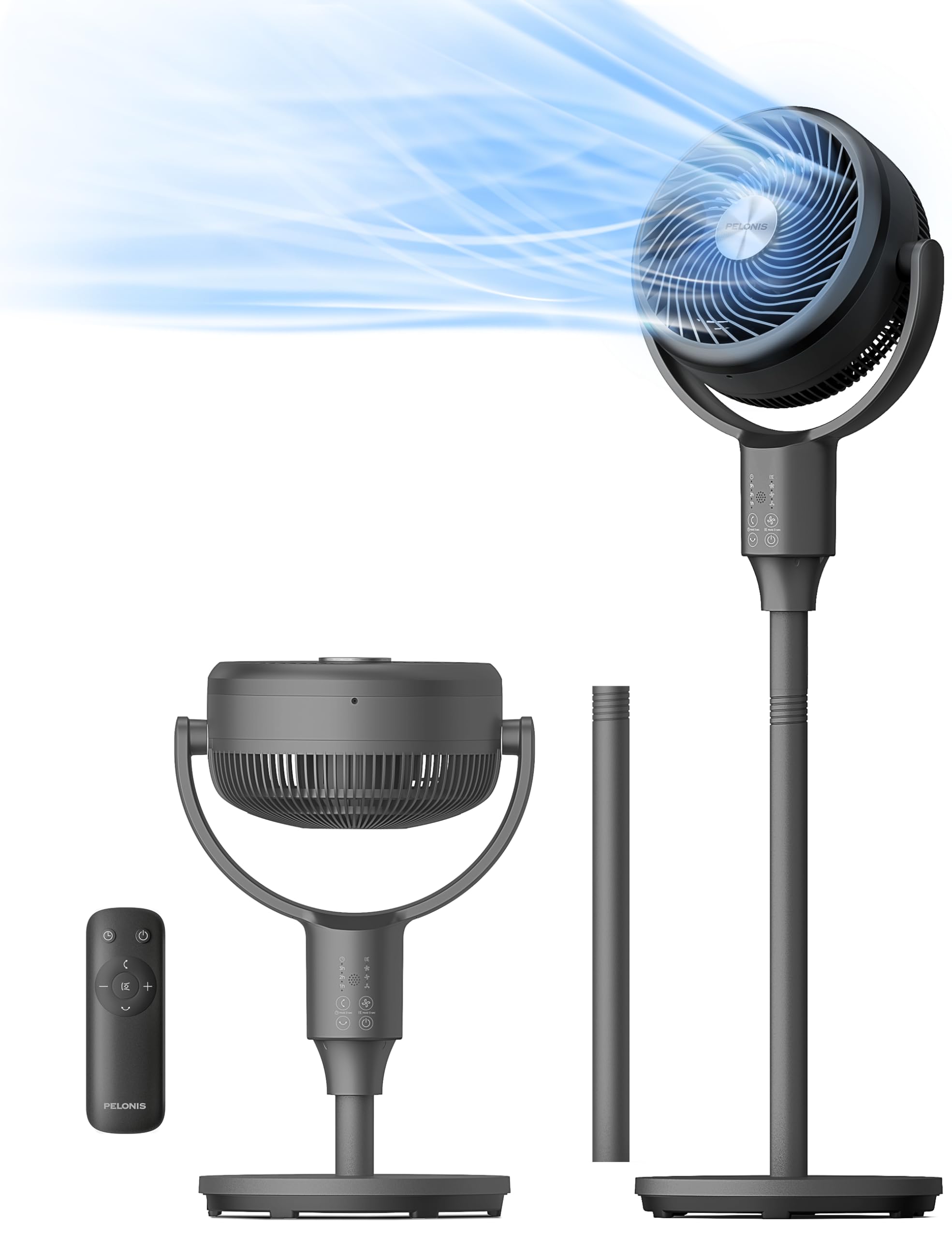 Pelonis AeroFan OmniFlow 135°+90° oscillation for even room cooling