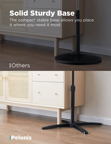 Pelonis pedestal fan in bedroom setup for restful nights