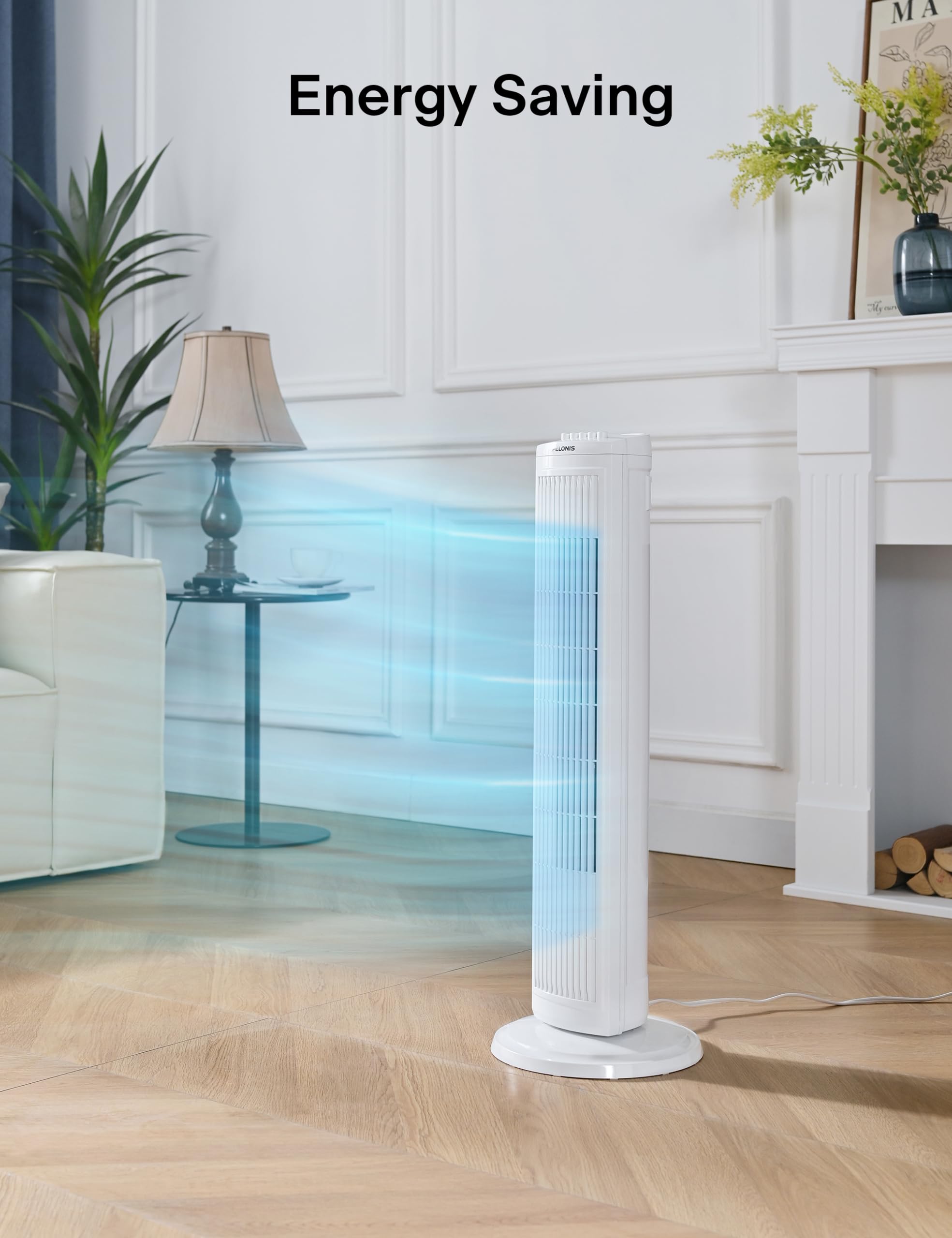 Pelonis PFT28A2BWW quiet operation suitable for bedrooms.