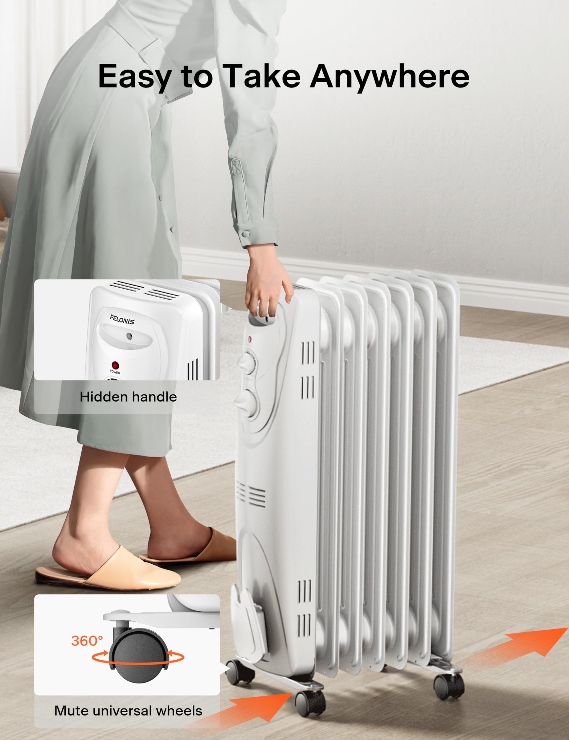 Pelonis large-space heating ideal for living areas and offices