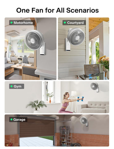 Pelonis wall mount fan quiet operation suitable for bedrooms and offices.