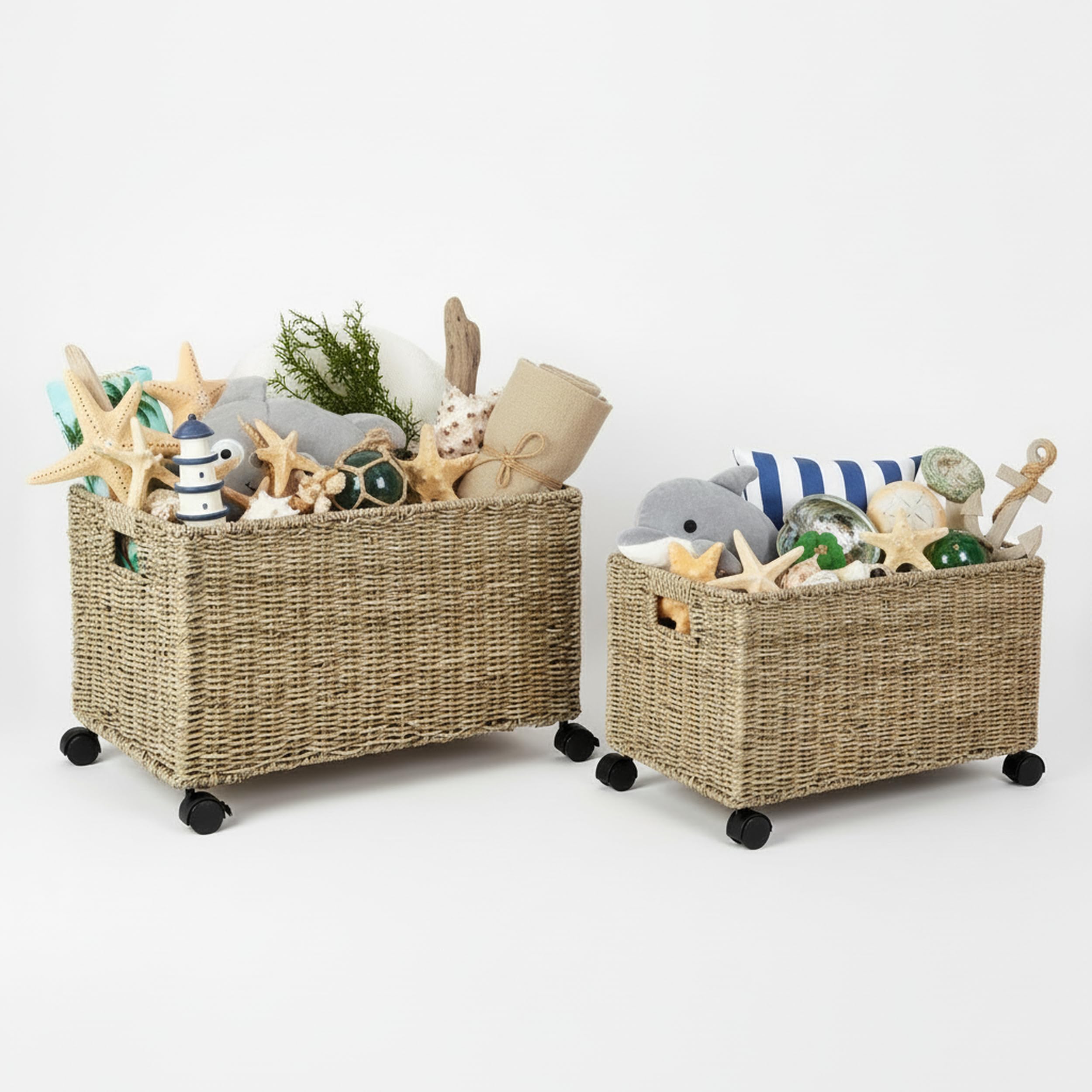 Pemar basket with removable divider adapts to different item sizes.