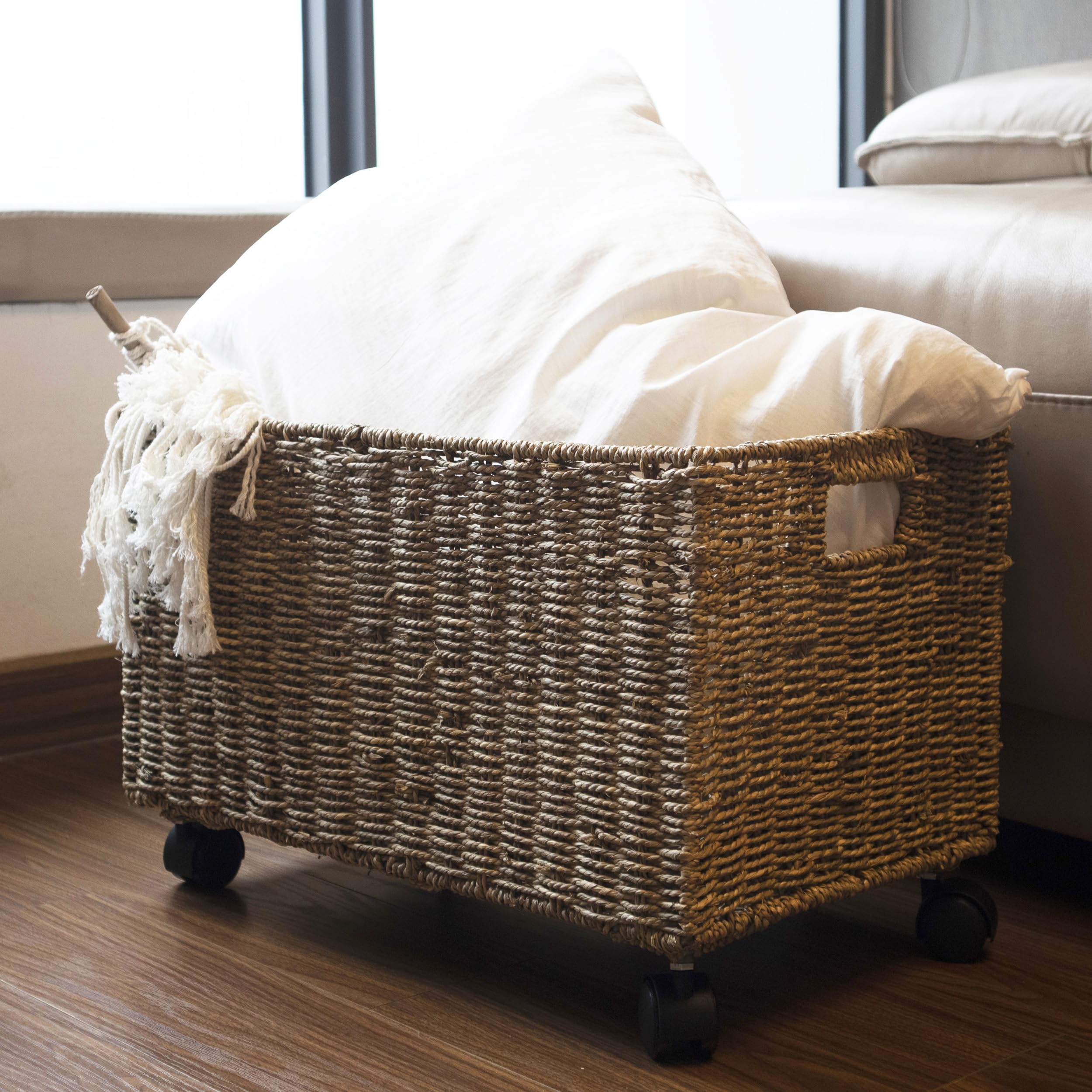 Pemar nesting design saves space when baskets are stored.