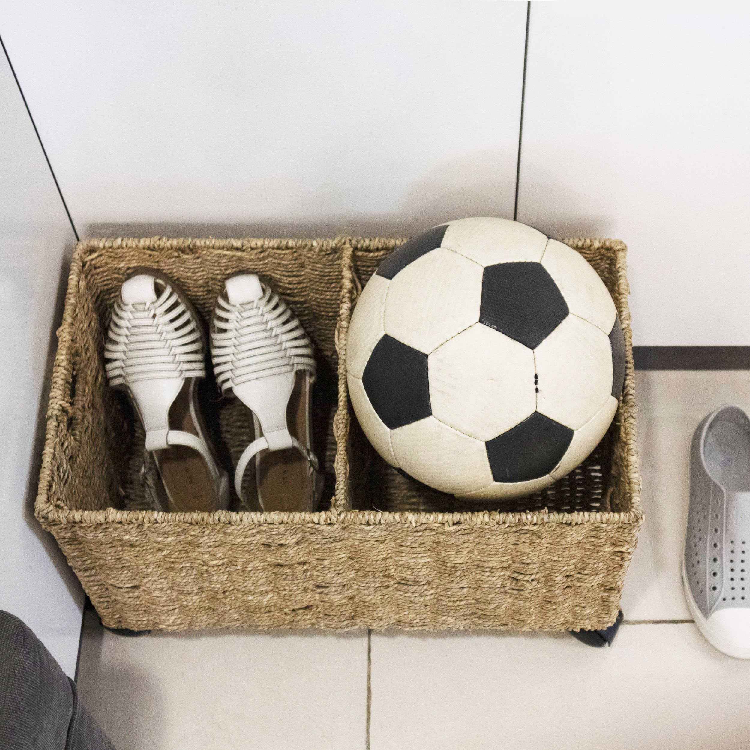 Pemar under-desk storage baskets glide smoothly across surfaces.