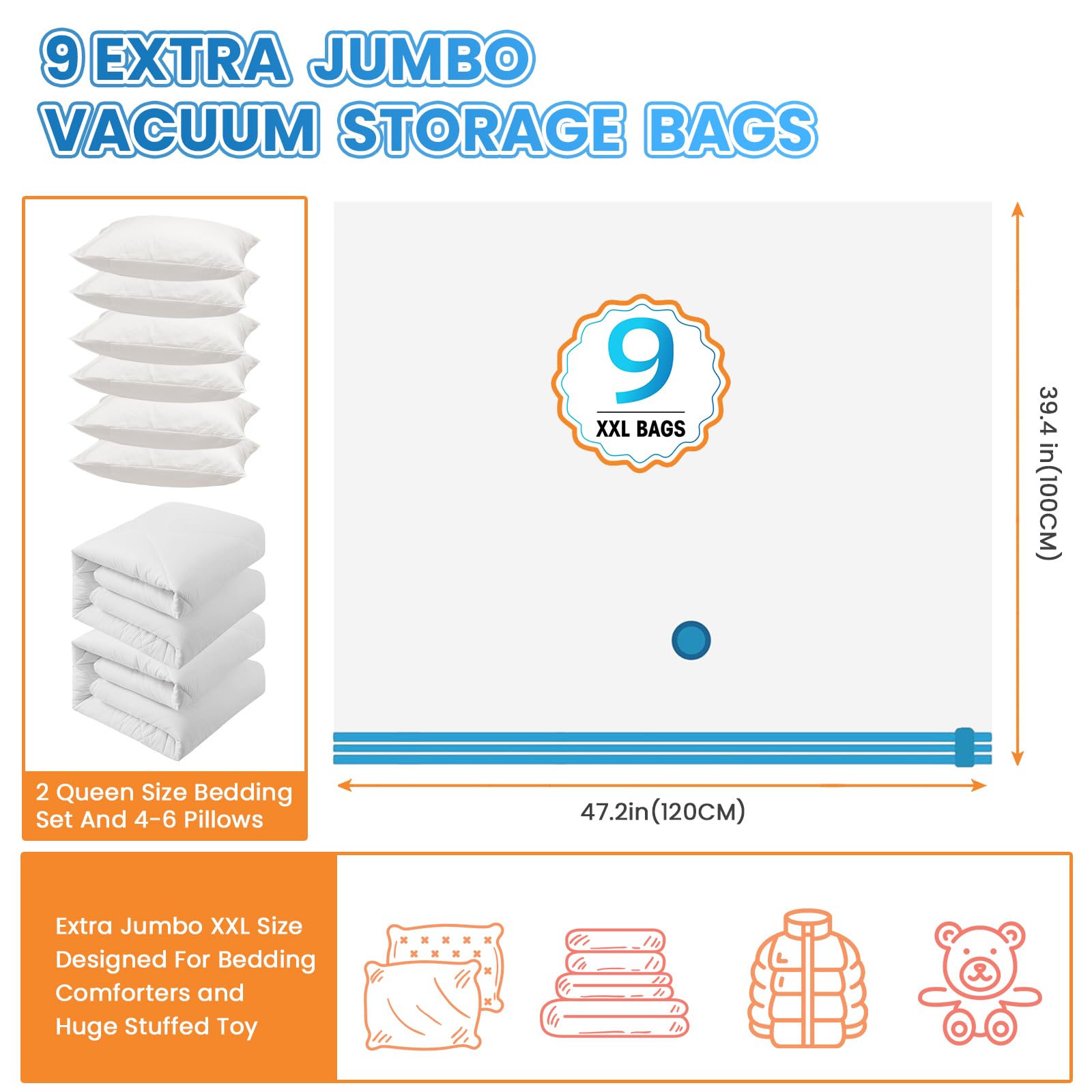 Pengrainsys space-saving organization for bedding and blankets