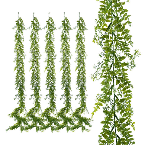 PENGYEE 6-pack artificial greenery garland with six feet of versatile decor.