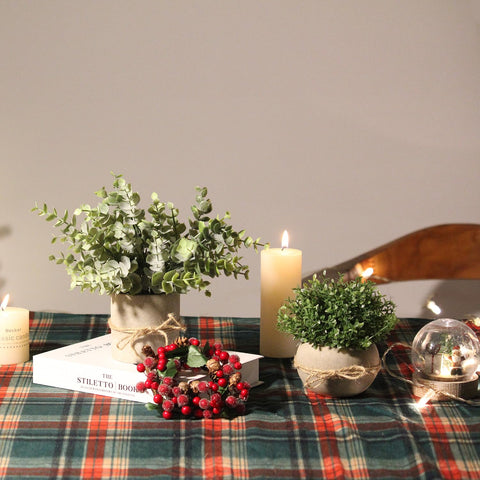 PENGYEE compact artificial plants for kitchen counters create instant greenery
