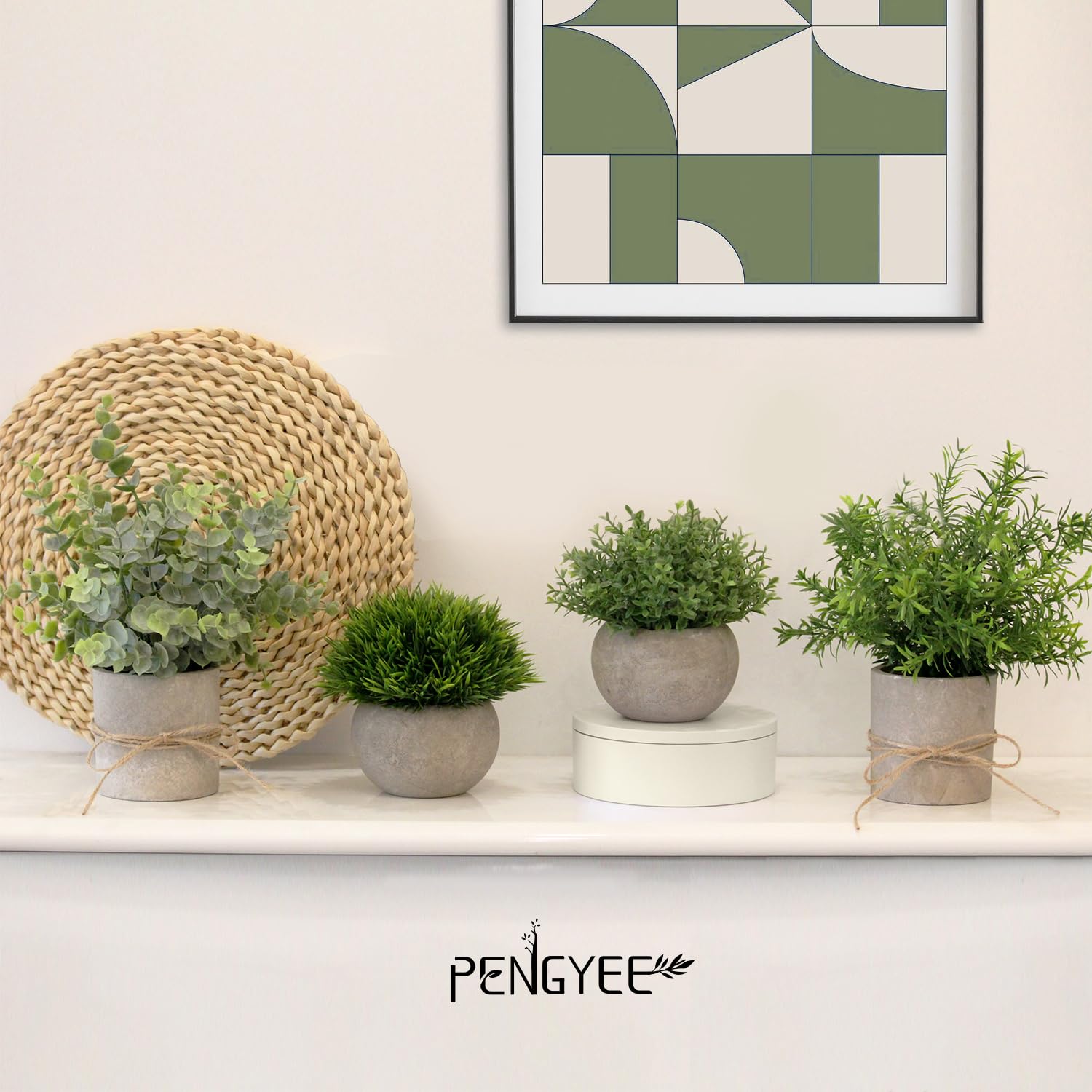 PENGYEE lifelike artificial greenery for indoor spaces year-round freshness