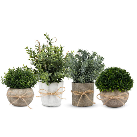 PENGYEE small artificial plant with frosty leaves in white pulp pot adds year-round greenery.