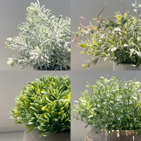 PENGYEE artificial greenery in white pulp pot enhances office decor and vitality.