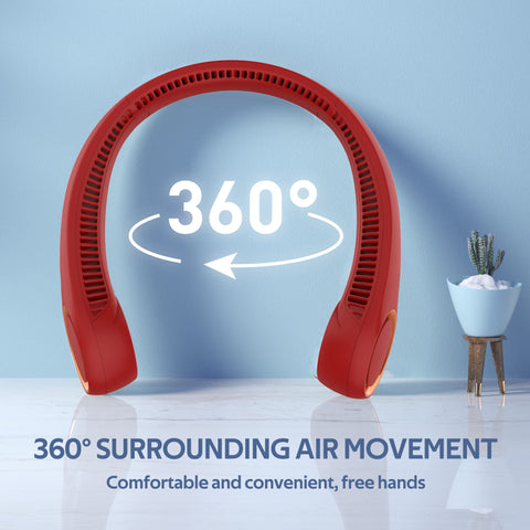 Penkou neck fan 360-degree cooling for all-around airflow.