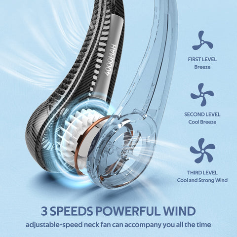 Penkou quiet neck fan delivers near silent operation for focused work.