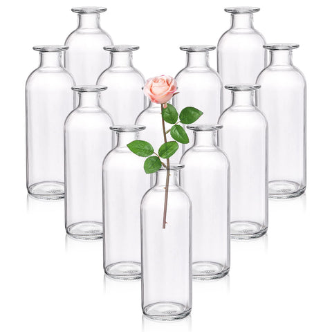 Peohud home decor clear flower vases perfect for colorful arrangements.