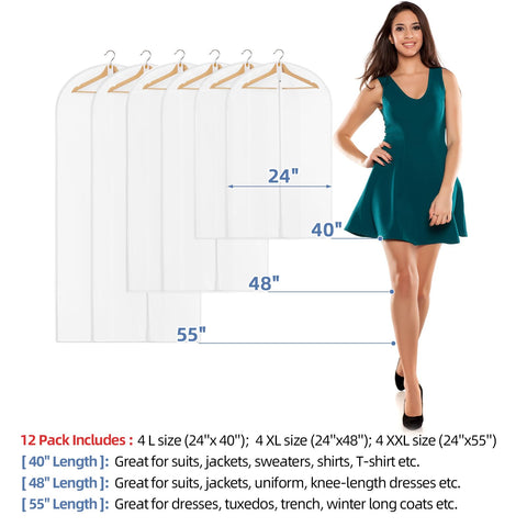 Perber 12-pack packaging ready for closet storage organization.
