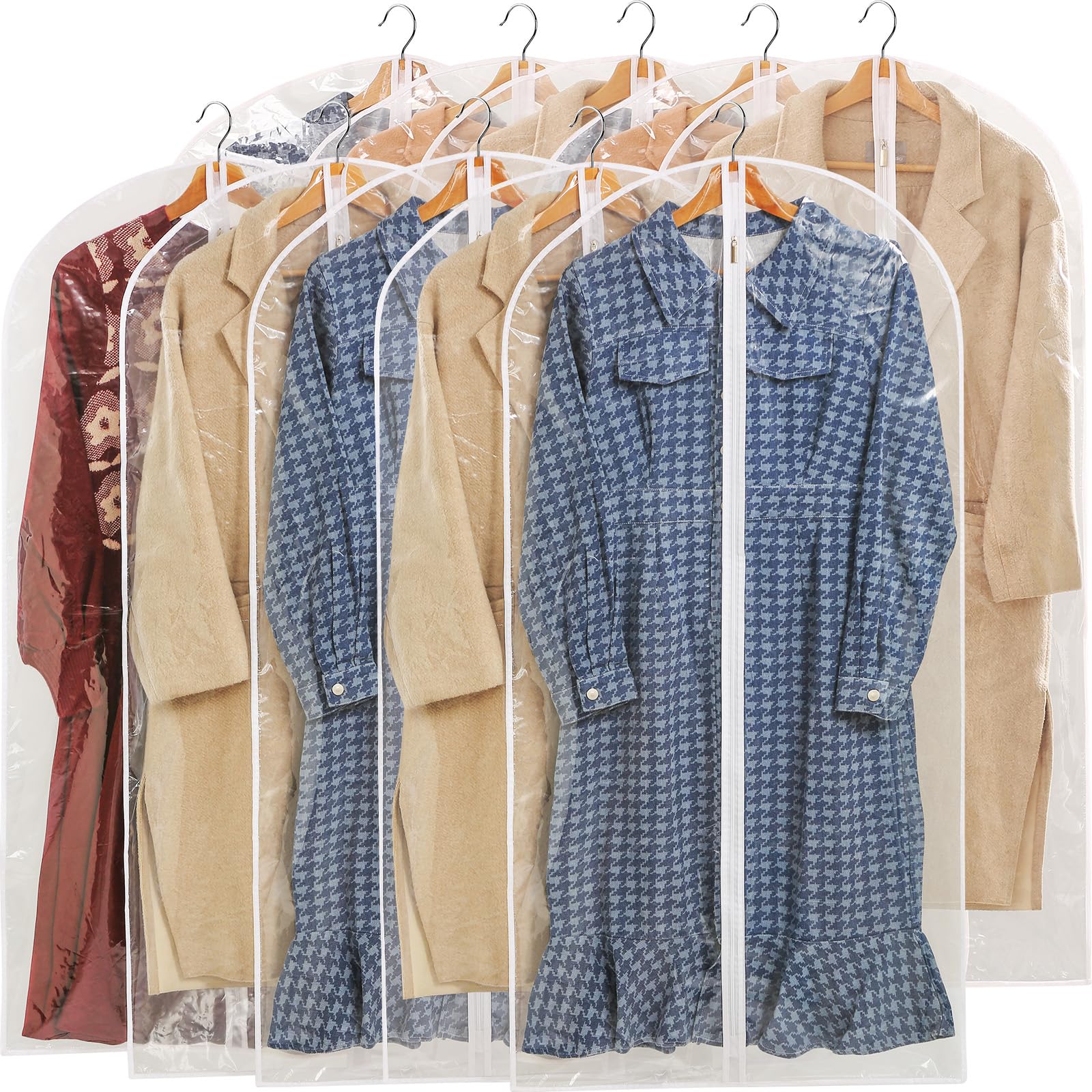 Perber all-clear garment bag 24x48 keeps suits visible and protected.
