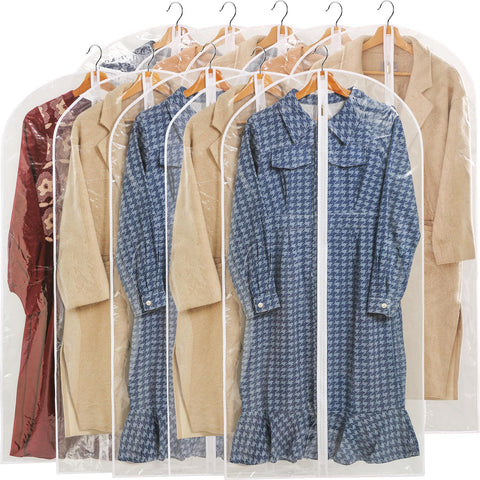 Perber all-clear garment bag 24x48 keeps suits visible and protected.