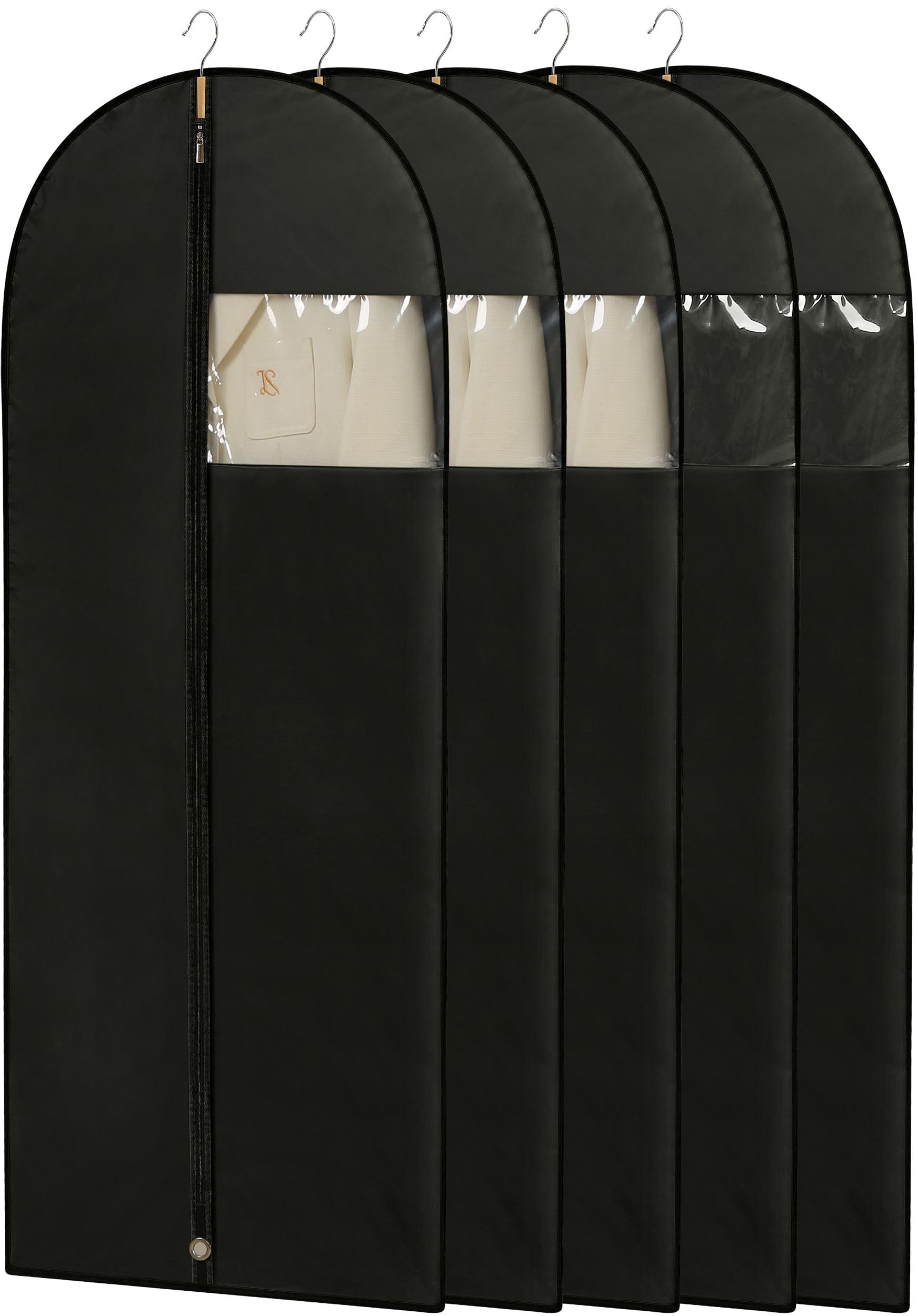 Perber dress bags 65-inch length protect gowns during storage and travel.