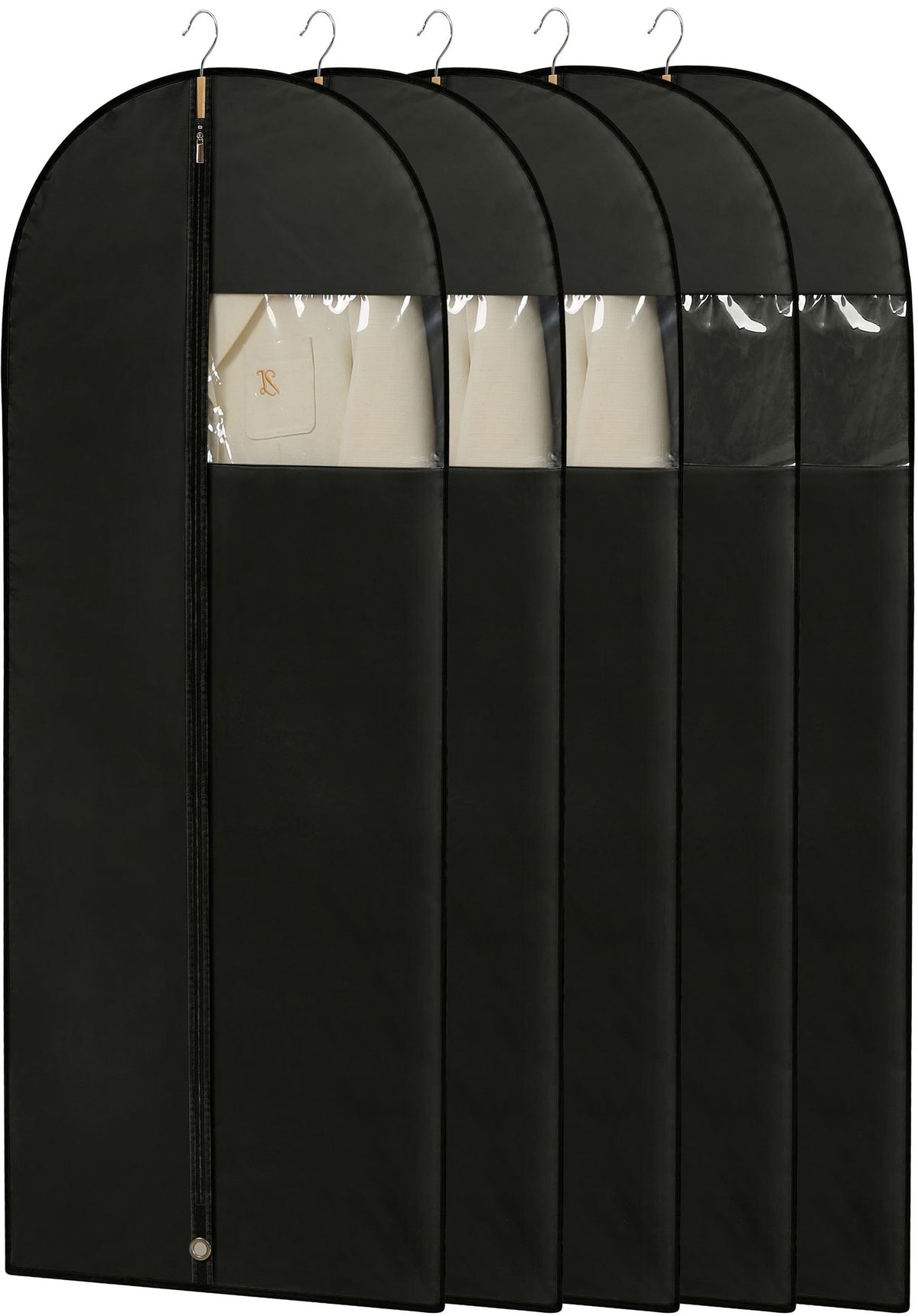 Perber dress bags 65-inch length protect gowns during storage and travel.